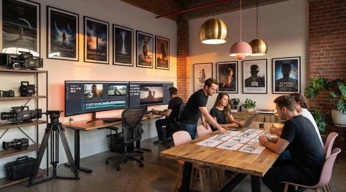 小马拉大车影视传媒公司办公环境